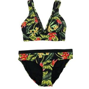 Calia Paradise Palms Tropical Bikini Small Swim
